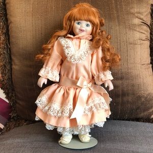 Beautiful decor porcelain doll